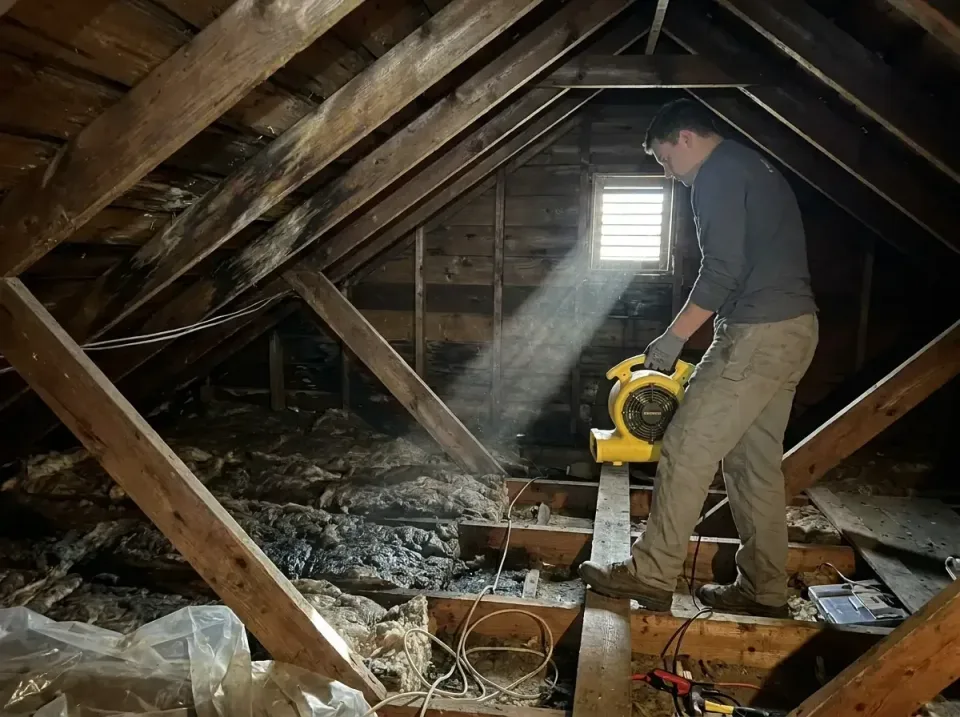 attic-water-damage-drying-proc-007 — frequently asked questions, Emergency Water Extraction & 24/7 Flood Response in Lakevil…